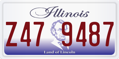 IL license plate Z479487