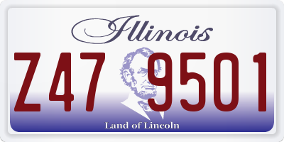 IL license plate Z479501