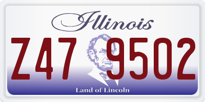 IL license plate Z479502