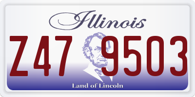 IL license plate Z479503