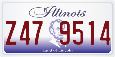 IL license plate Z479514