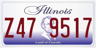 IL license plate Z479517