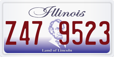 IL license plate Z479523