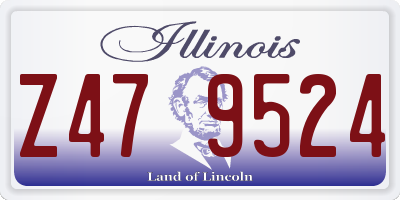 IL license plate Z479524