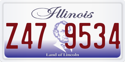 IL license plate Z479534
