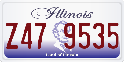 IL license plate Z479535