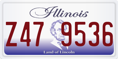 IL license plate Z479536