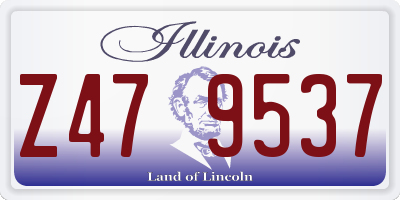 IL license plate Z479537