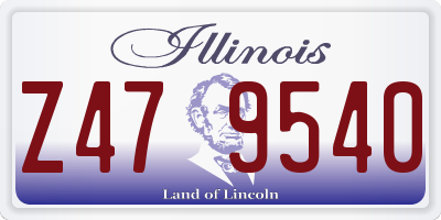 IL license plate Z479540