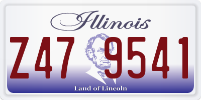 IL license plate Z479541