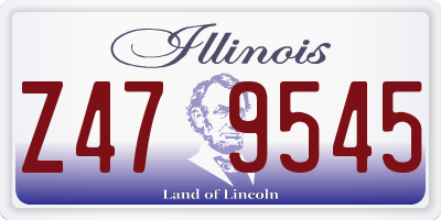 IL license plate Z479545