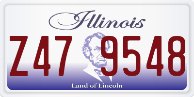 IL license plate Z479548