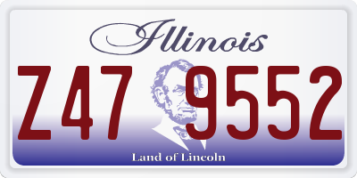 IL license plate Z479552