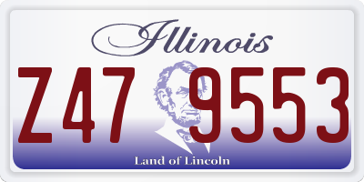 IL license plate Z479553