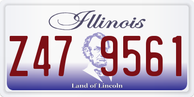 IL license plate Z479561