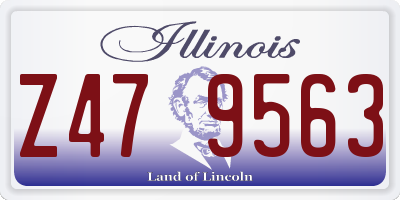 IL license plate Z479563