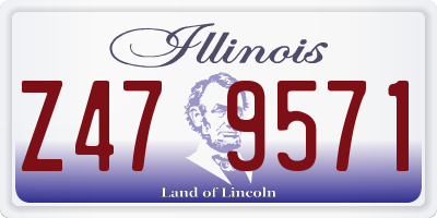 IL license plate Z479571