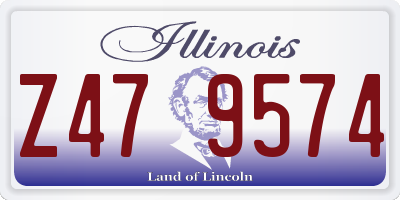 IL license plate Z479574