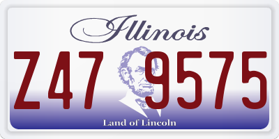 IL license plate Z479575