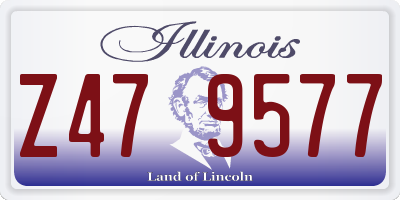 IL license plate Z479577