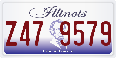 IL license plate Z479579