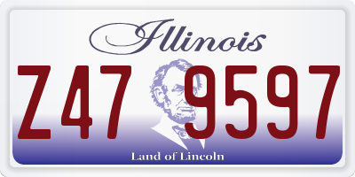 IL license plate Z479597