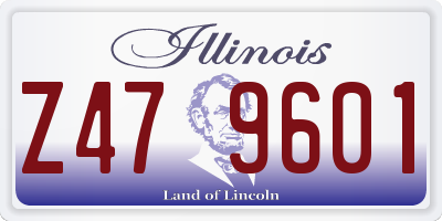 IL license plate Z479601
