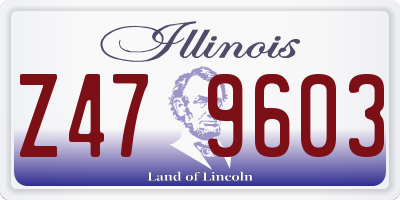 IL license plate Z479603