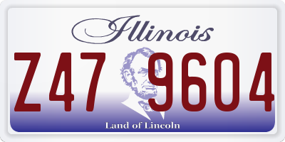IL license plate Z479604