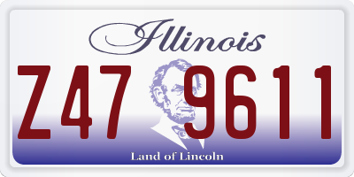 IL license plate Z479611