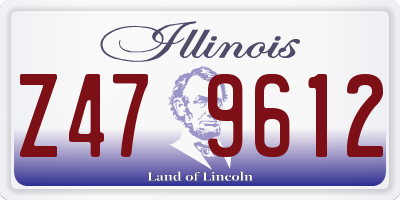 IL license plate Z479612