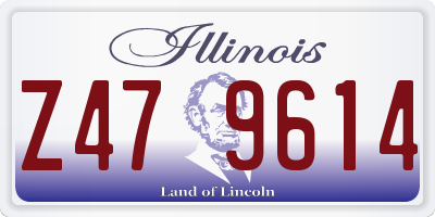 IL license plate Z479614