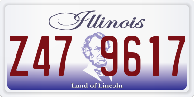 IL license plate Z479617