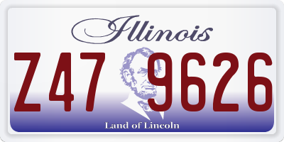 IL license plate Z479626