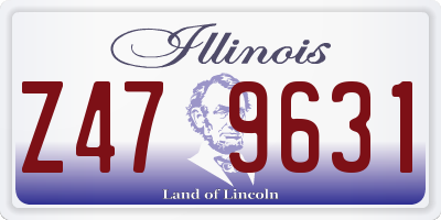 IL license plate Z479631
