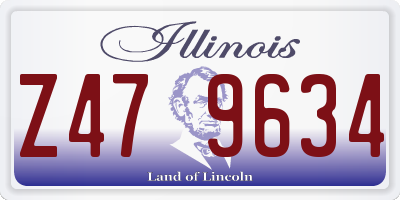 IL license plate Z479634