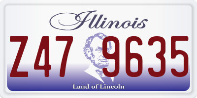 IL license plate Z479635