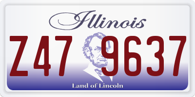 IL license plate Z479637
