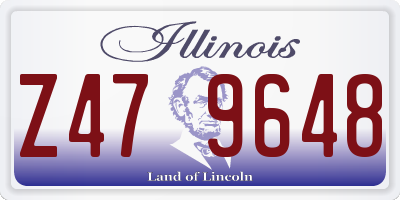 IL license plate Z479648