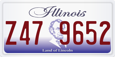 IL license plate Z479652