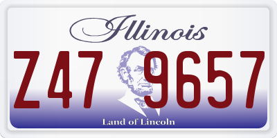 IL license plate Z479657