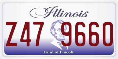IL license plate Z479660