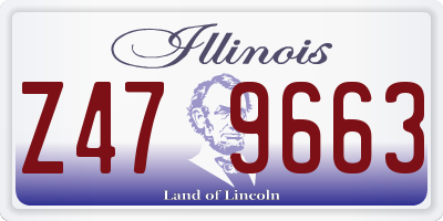 IL license plate Z479663