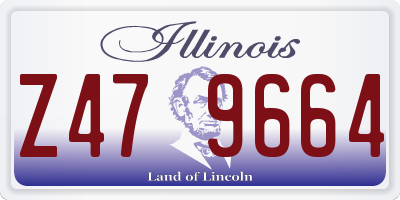 IL license plate Z479664