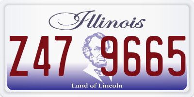 IL license plate Z479665
