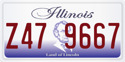 IL license plate Z479667
