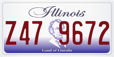 IL license plate Z479672