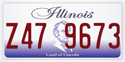IL license plate Z479673