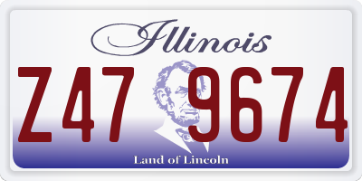 IL license plate Z479674