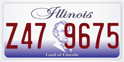 IL license plate Z479675